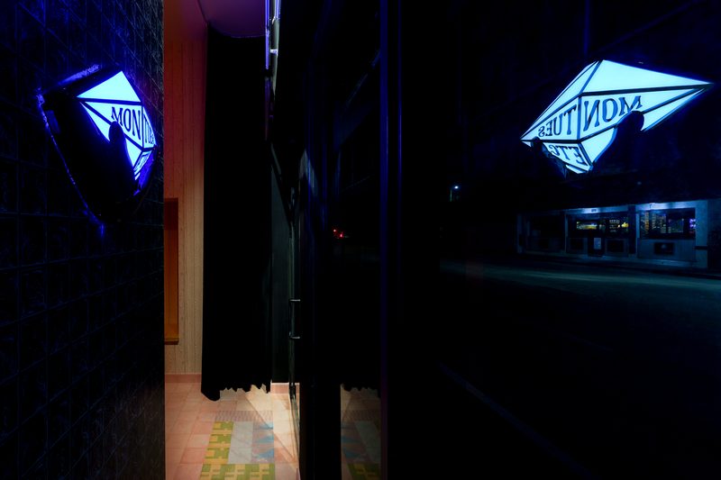 Permanent front-window signage — sign enamel, LED, vacuum-formed acrylic